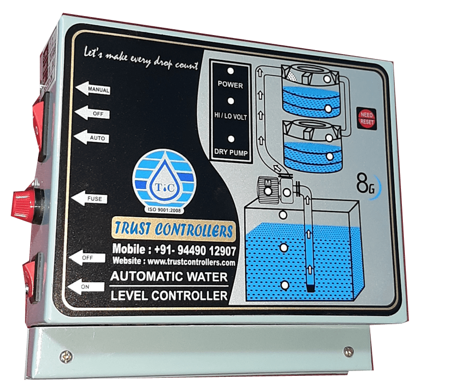 Controller 8GSR 2T right brand of automatic water level controller,best and most reliable water level controller,automatic water level controller services in bamngalore,automatic water level controller manufacturers,wireless water level controller manufactureres in india